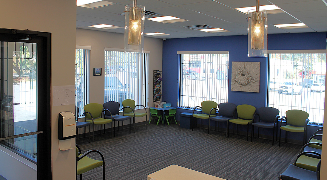 Waiting area in Derry orthodontic office