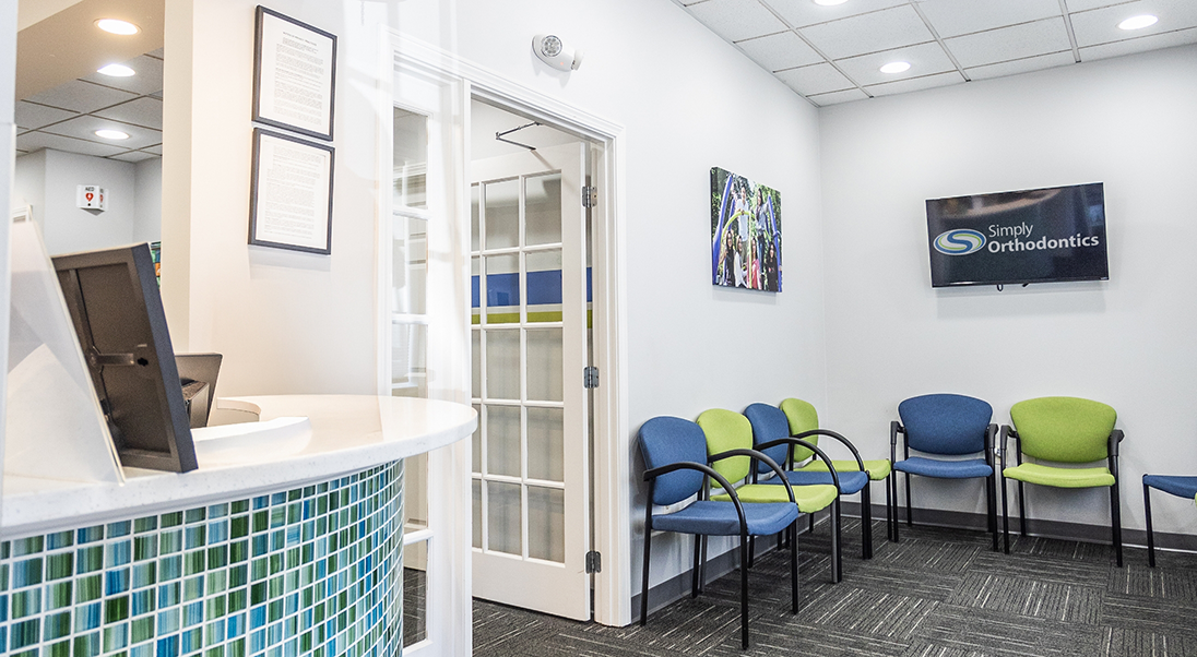 Door leading from the waiting area to treatment rooms