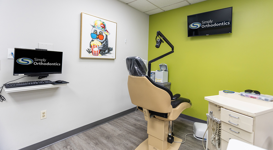 Orthodontic exam chair
