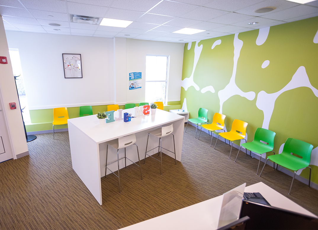 Waiting room at Simply Orthodontics Wayland