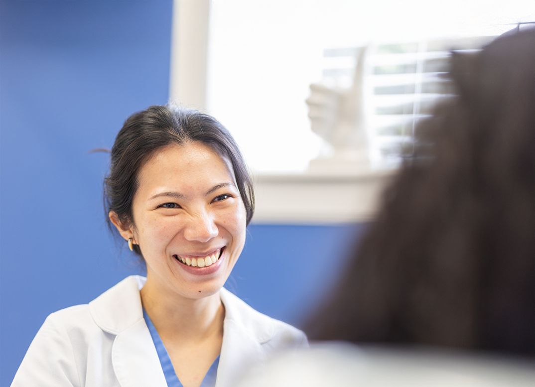 Orthodontist in Webster smiling at a patient
